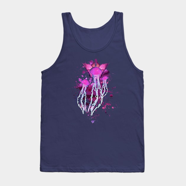 Magical Jellyfish Tank Top by Scailaret